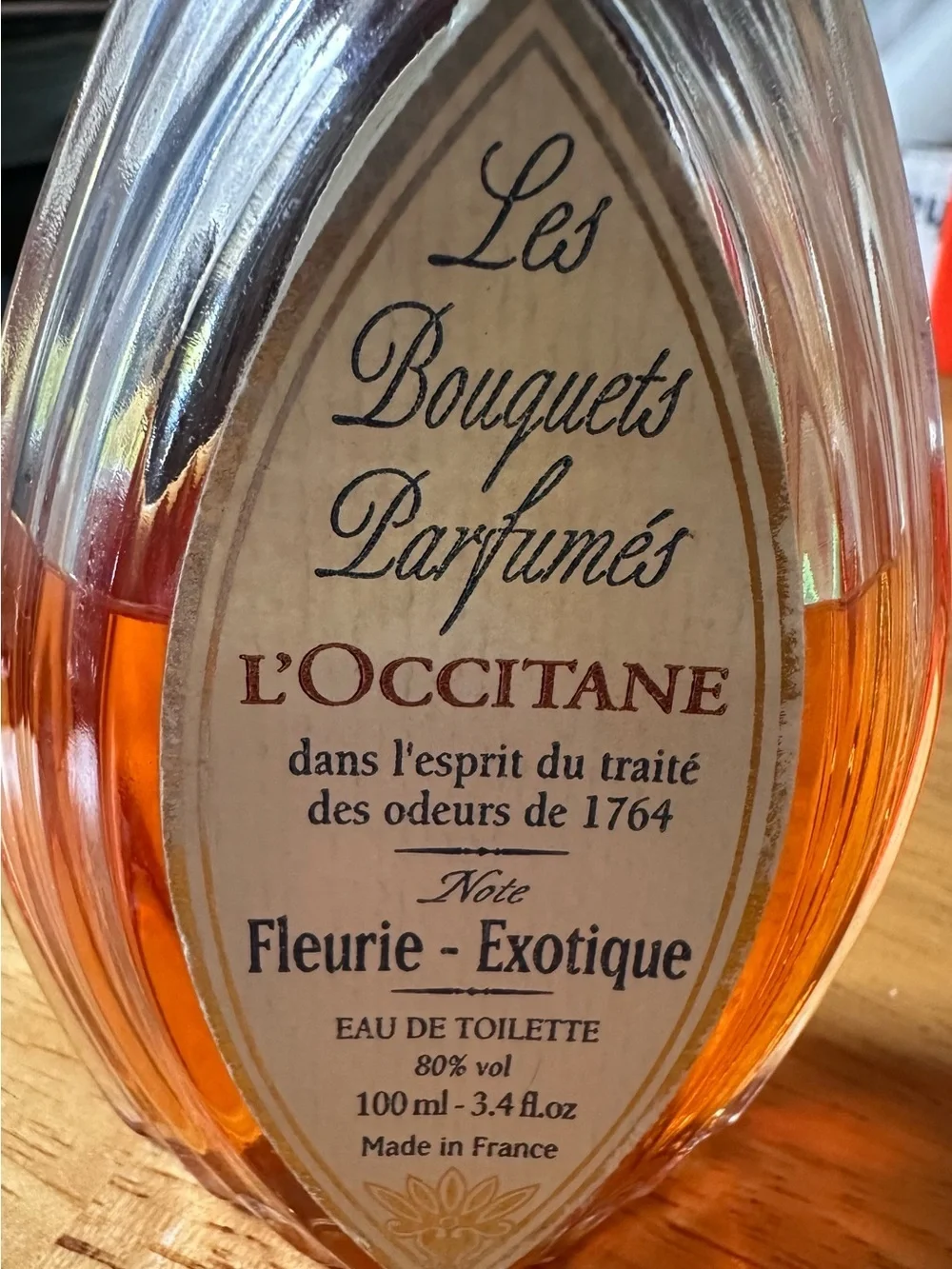 Rare Vintage L'Occitane Perfume Exotic Flower Spirit Of Odor Treaty 1764 3.4floz